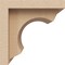 Ekena Millwork 4"W x 4"D x 4"H Wide Emerson Rough Cedar Woodgrain TimberThane Corbel, Primed Tan CORUR04X04X04EMRRCPR - alternate 5